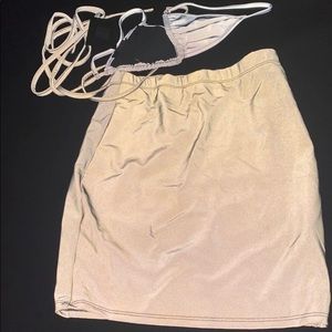 reflective skirt + bra